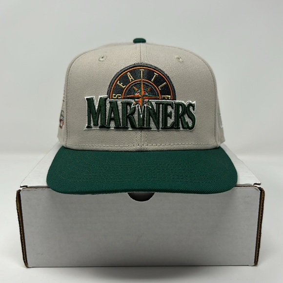 ecapcity Seattle Mariners x Seattle Super Sonics Fitted Hat Size 7 3/8 - Picture 2 of 6